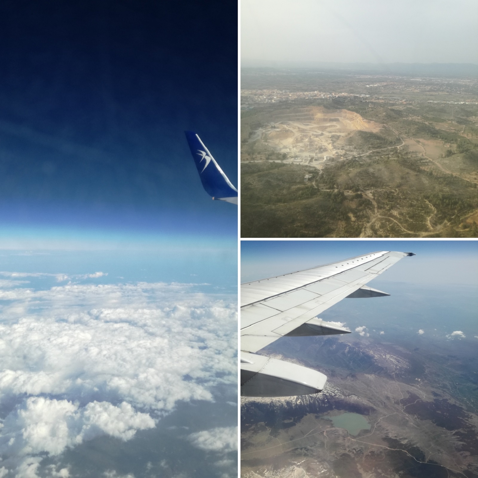 din avion spre Valencia