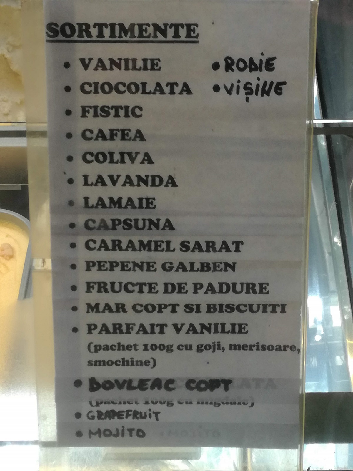 sortimente inghetata Edenland